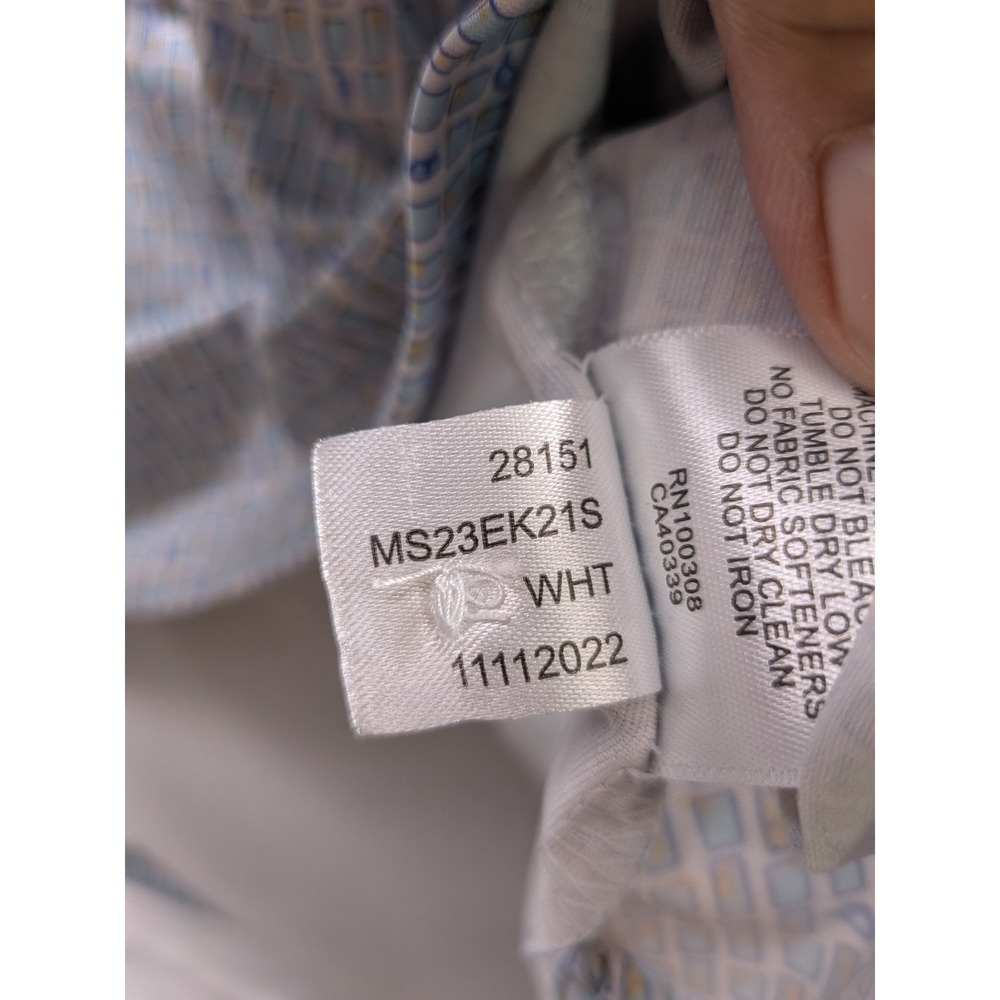 Peter Millar Polo Shirt Mens XL Blue Summer Comfort Cocktail Print MS23EK21S - Picture 6 of 8